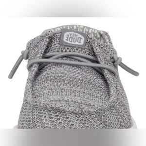 Hey Dude Light Gray Knit Shoes youth size 3 New